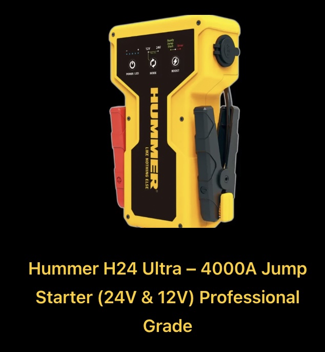 HUMMER H24 Ultra – Extreme Duty 12V & 24V Jump Starter